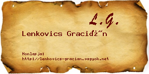 Lenkovics Gracián névjegykártya